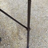 Cast iron and wood bistro table