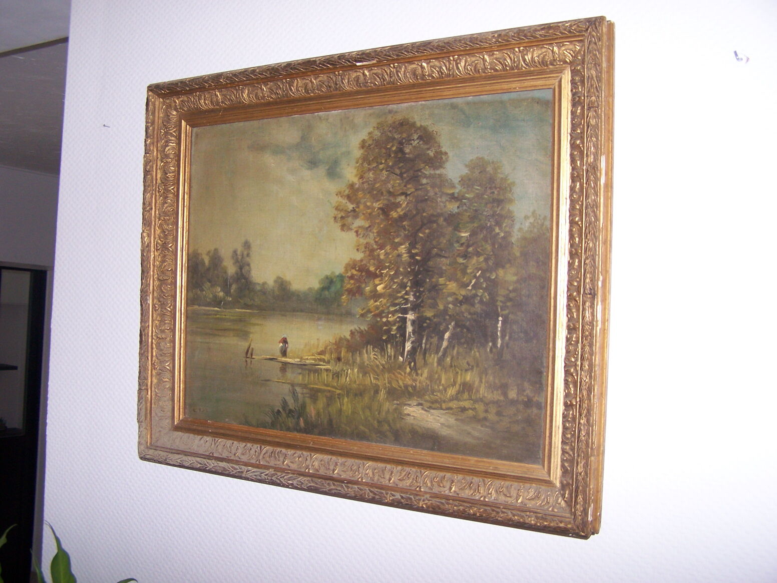 oil on ancient canvas