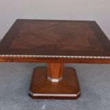 Table d'appoint carré en palissandre art déco 1930