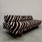 Rare vintage De Sede DS-80 sofa daybed 'stripes'