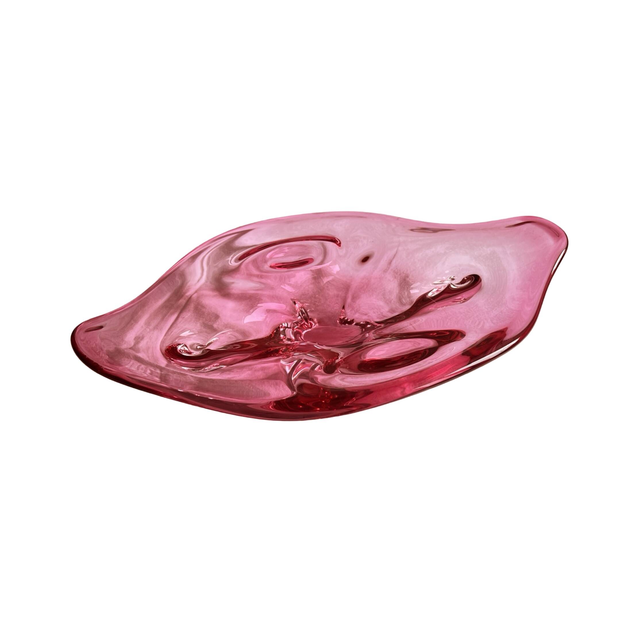 Large platter, designed by J. Hospodka, Chribska Sklarna, Czechoslovakia, 1
