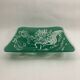 Federica Matta Signed Glass Trinket Tray in Screen-Printed Glass