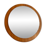 Round teak mirror circa 1960