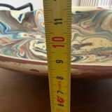 Glazed ceramic plate signed