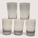 5 water glasses / crystal goblets