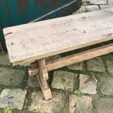 Solid oak bench stripped 3m