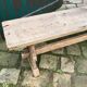 Banc en chêne massif décapé 3m