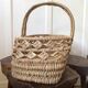 Vintage wicker woven basket
