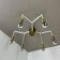 Large brass italian cubic sputnik ceiling light flush mount, italy, 1960s