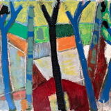 "A travers les arbres" by André Guillou
