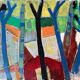"A travers les arbres" by André Guillou