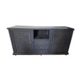 Buffet syrien gris anthracite et cuivre