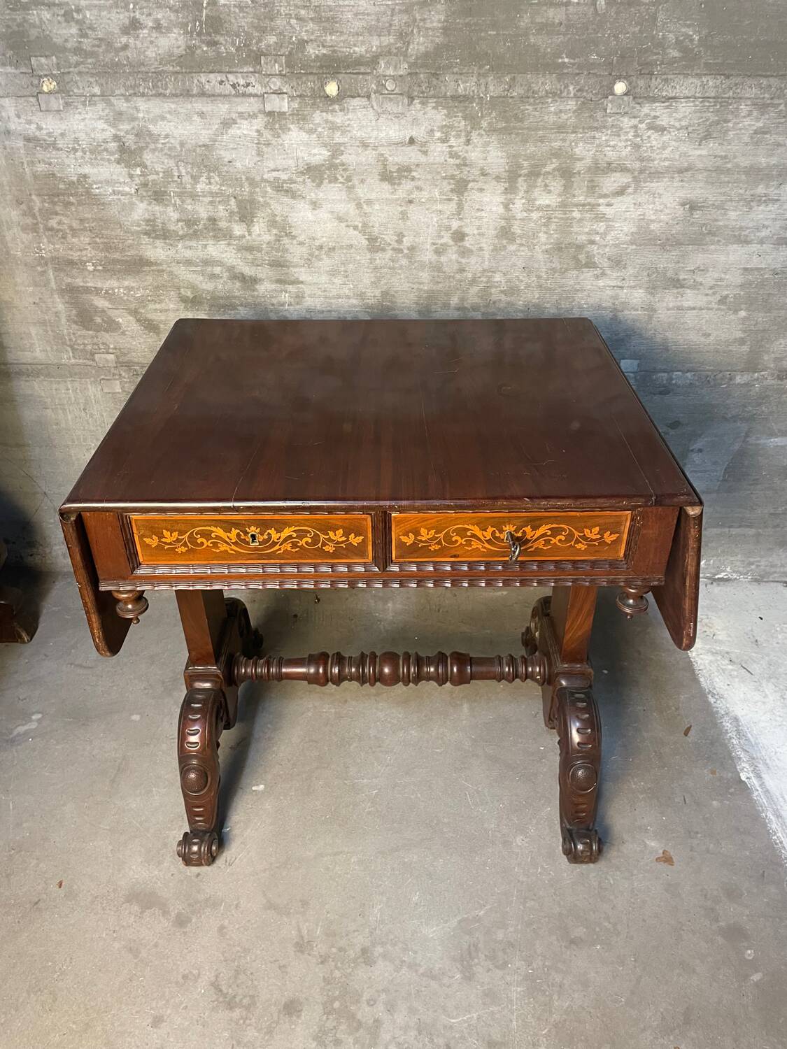 Writing table A Regency Irish carved mahogany writing table circa 1800