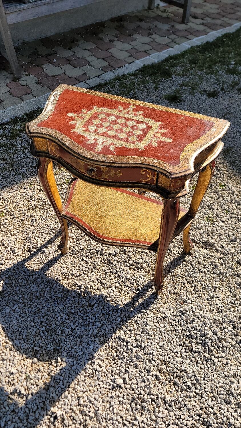 Venetian bedside table