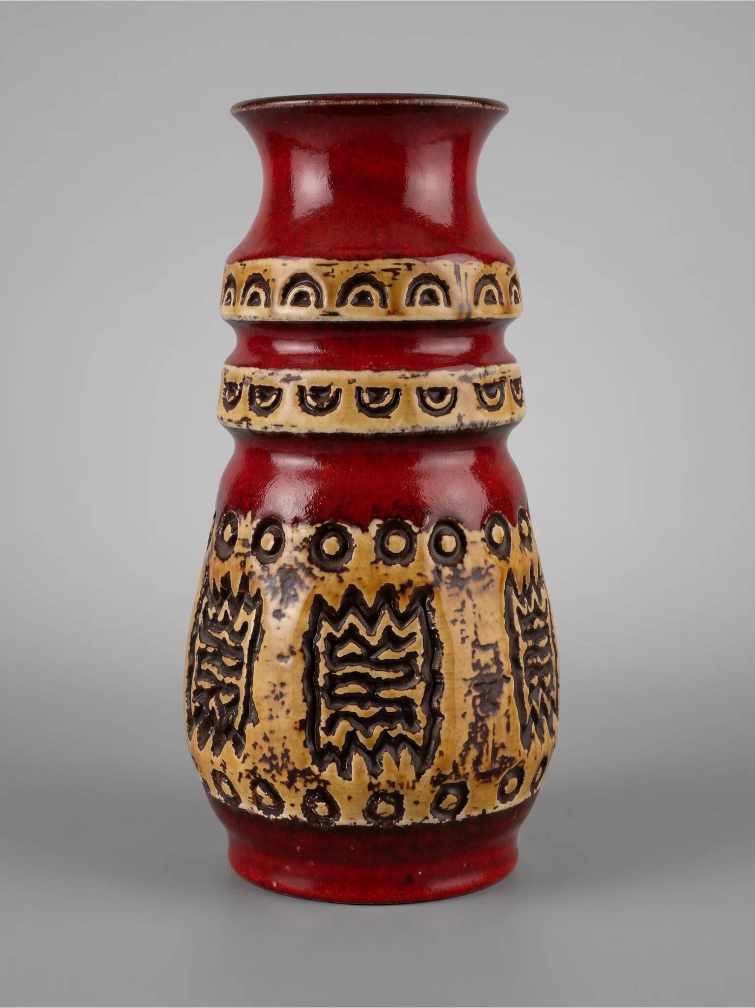 Vase Ü-Keramik Uebelacker 1400/30 West Germany années 60