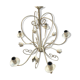 Beige metal chandelier