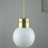 Mid-century modern opaline pendant lamp