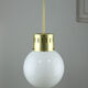 Mid-century modern opaline pendant lamp
