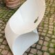 White ABS folding chair signed Flux Amsterdam circa 1980