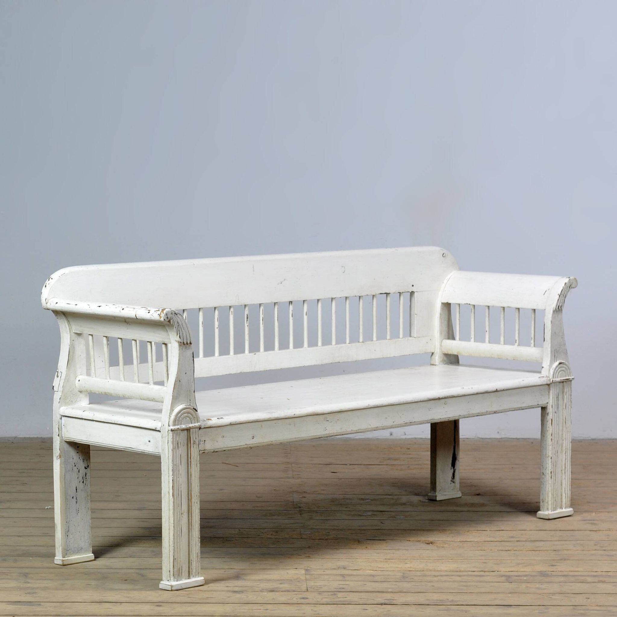 Antique pine bench, 1900s