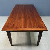 Large antique style oak extendable dining table