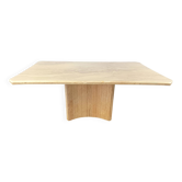 Vintage travertine dining table, 1970s