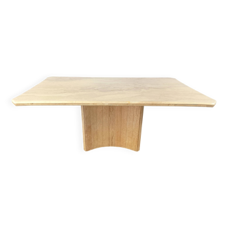 Vintage travertine dining table, 1970s