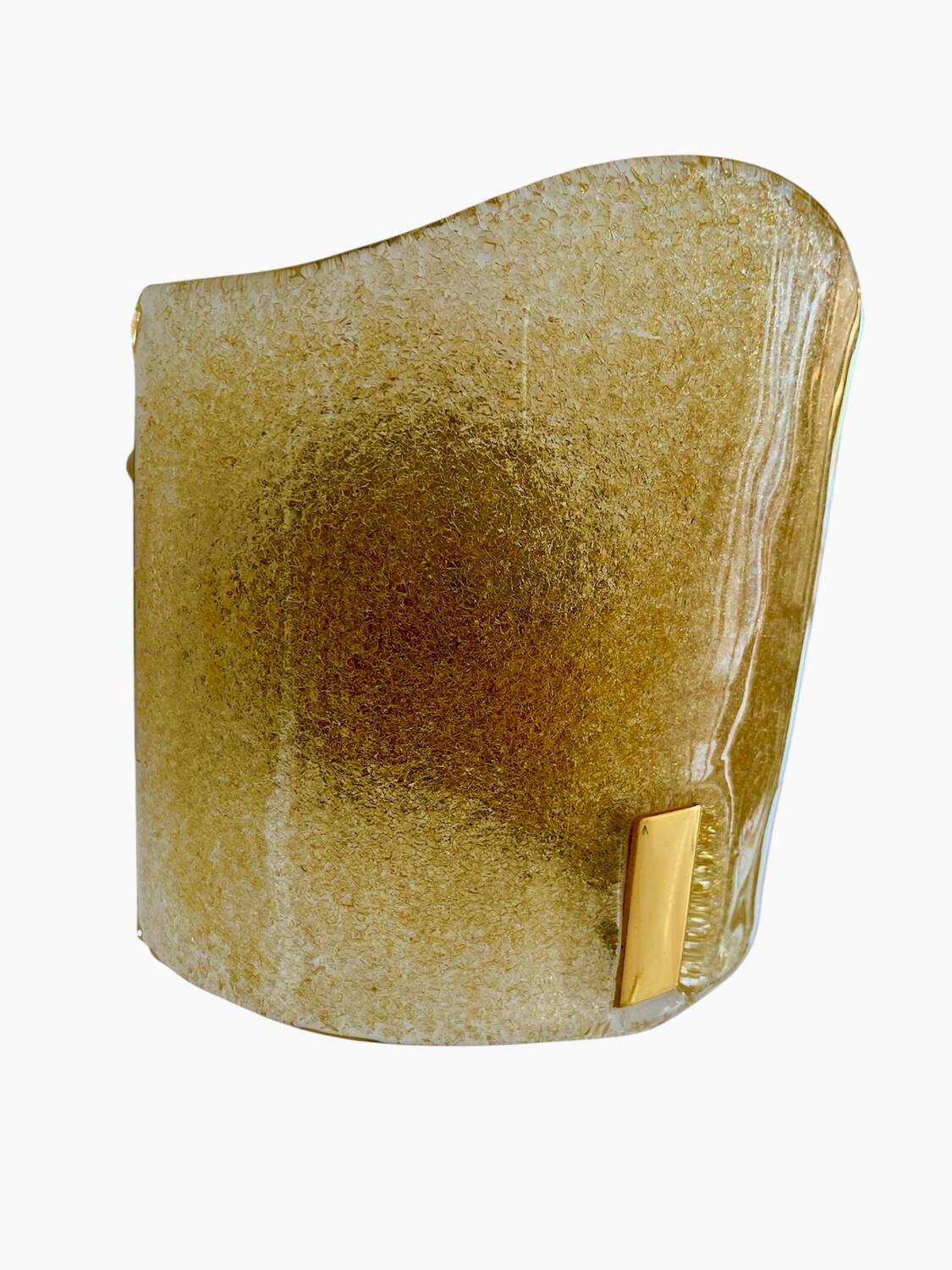 Murano Due pair of appliques with gold inlay, Italy 1990.