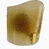 Murano Due pair of appliques with gold inlay, Italy 1990.