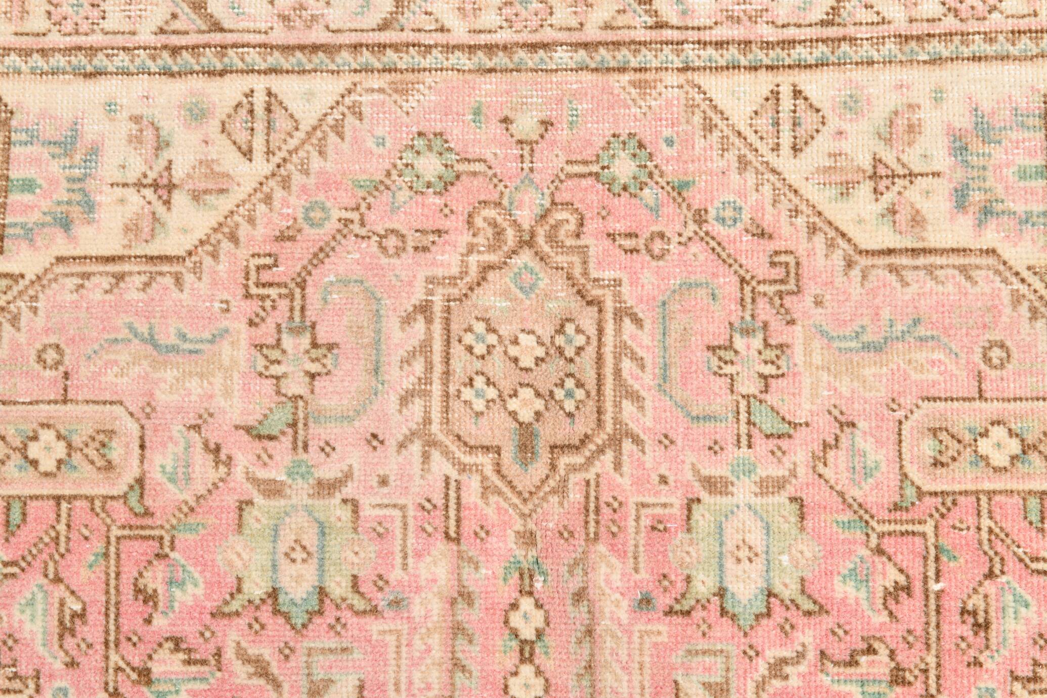6x9 dusty pink wool persian rug 287x192cm