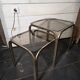 1970s golden metal nesting table