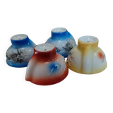 4 small glasses for brandy