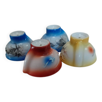 4 small glasses for brandy