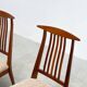 Set of six elegant Italian dining chairs