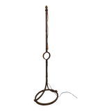Jean Pierre Ryckaert wrought iron floor lamp 1960 brutalist