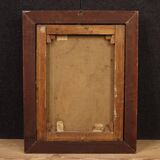 Peinture de portrait féminin impressionniste italien du 19e siècle