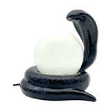 Black ceramic cobra lamp