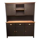 Black and wooden sideboard