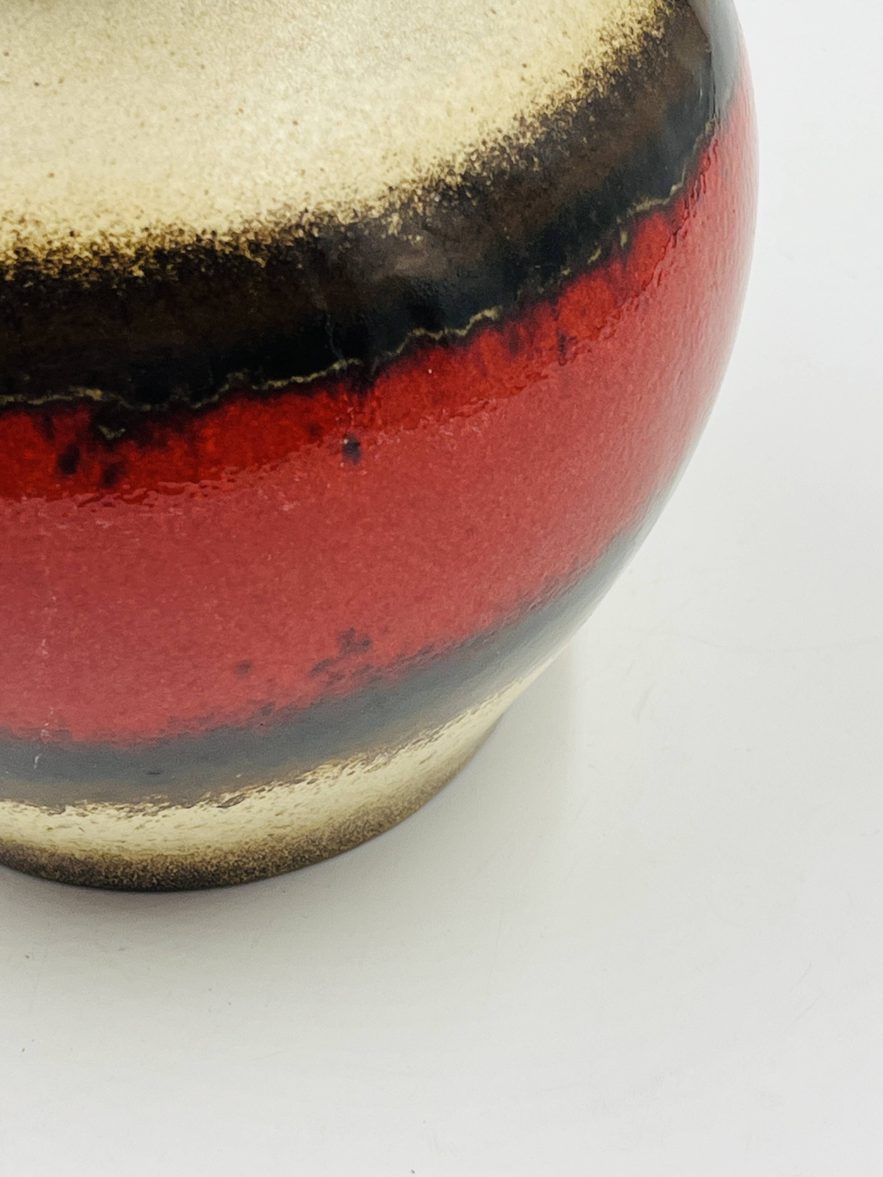 Scheurich vase 291 with red cabochons