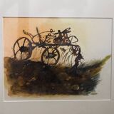 Tableau aquarelle signé