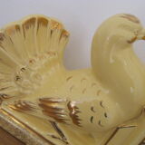 Art deco pendulum decorative ceramic doves