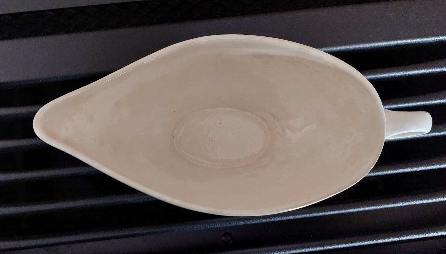 Salins earthenware gravy boat