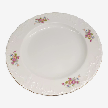 Plat de service vintage en porcelaine fine collection prestige