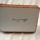 Vintage wicker and "scoubidou" box