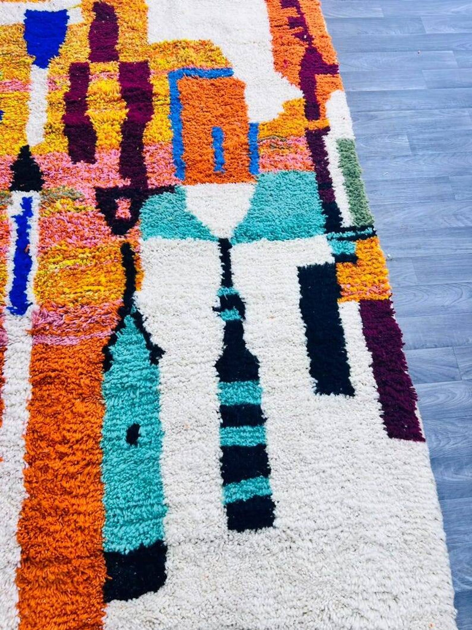 Magnifique tapis berbère coloré 200/300cm
