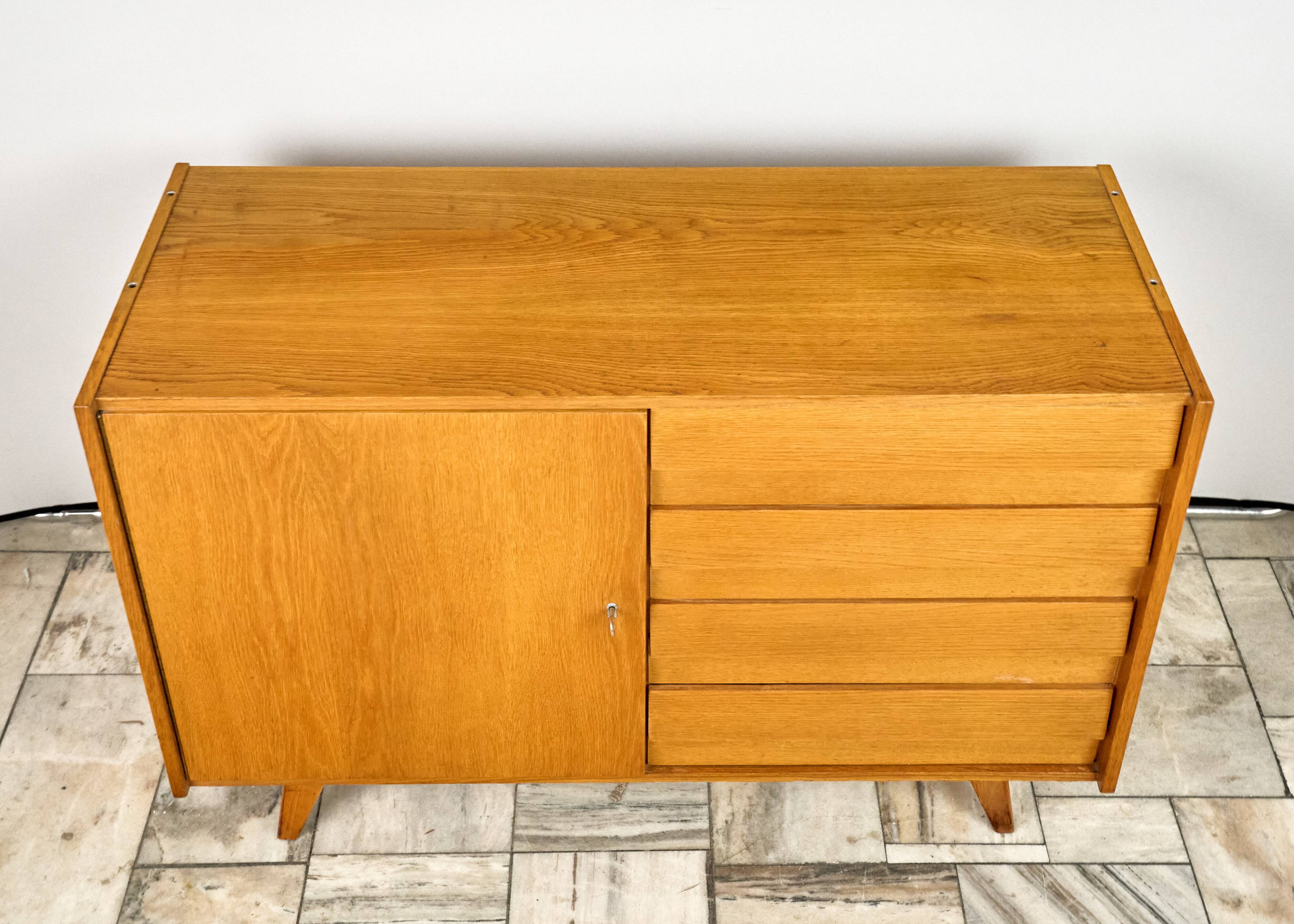 Vintage Sideboard U-458 by Jiří Jiroutek for Interiér Praha, 1960s