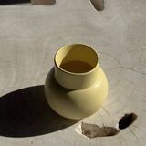 Small light yellow ball vase