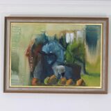 Huile sur toile suédoise originale – « Nature morte vibrante »