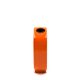 Space age orange ceramic solifleur vase, Marcel Radureau France 1970