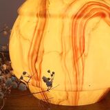 Clichy vintage glass wall light  marbled effect